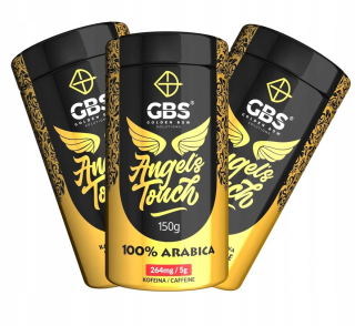 Káva mletá - KÁVZOVANIE GBS ANGEL'S TOUCH MIELONA 5XMOC 3PAK 3X150G.