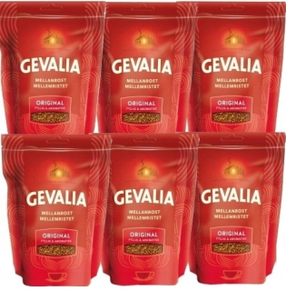Instantná káva - Káva Gevalia MellanRost 6 x 200g Rozpustný