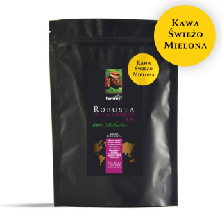 Káva mletá - Káva India Cherry AA Robustata 250g Mielona