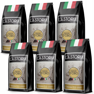Zrnková káva -  Káva La Storia Oro Set 6kg čerstvo pečené