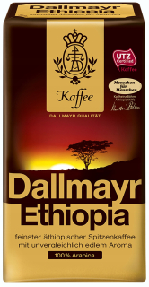 Zrnková káva - Mletá káva Dallmayr Etiópia 500 gramov 100% Arab.