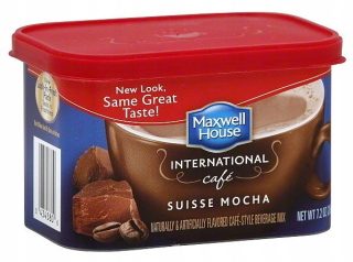 Instantná káva -  Káva Maxwell House Suisse Mocha 205G z USA