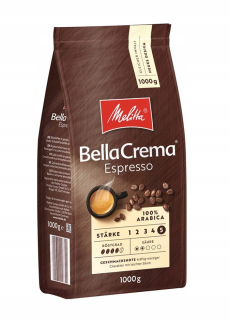 Zrnková káva -  Káva Melitta Bellacrema Espresso 1kg Granular