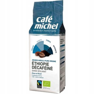 Káva bez kofeínu -  Zdobené mleté kávu Arabica Etiópia Bio 250g