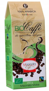 Káva mletá -  Mletá káva Morandini Biocaffe 250g arabica