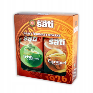 Káva mletá -  Káva SATI IRISHCREAM A CARAMEL 2X250G MIELONA (40)  t