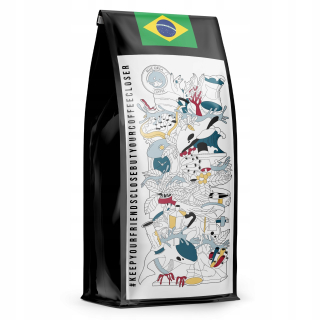 Zrnková káva -  Káva špeciálna 1kg Brazília Red B. Čerstvo pečené
