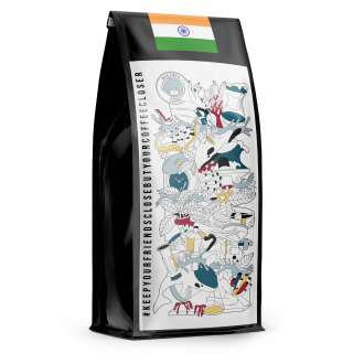 Zrnková káva -  Káva špeciálna 1kg India AA čerstvo pečené