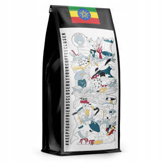 Zrnková káva -  Káva Špeciálna 1kg Etiópia Čerstvo Pečené