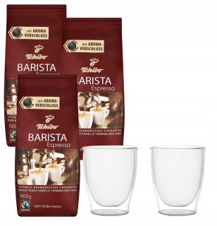 Zrnková káva - Káva Tchibo Barista Espresso 3KG + okuliare