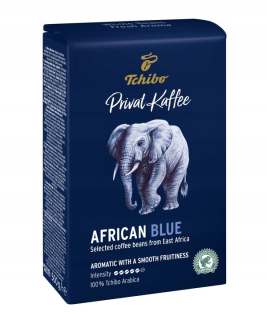 Zrnková káva -  Africká modrá káva Tchibo Privat Kaffe 500 g