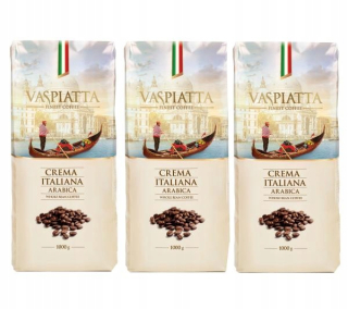 Zrnková káva -  Káva Vasspiatta Crema Italiana 3kg Granist
