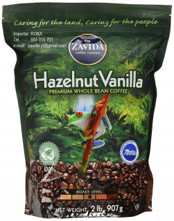 Zrnková káva - Káva zavida vanilka arašidové premium 907G + 40g