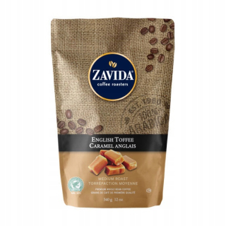 Zrnková káva - Príchuť na kávu ZAVIDA English Toffee 340g ROK