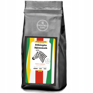 Zrnková káva -  Káva zrná 1kg Etiópia dijmmah čerstvo pečené