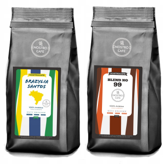 Zrnková káva -  Káva Beans 2kg Brazília Santos - Blend 99