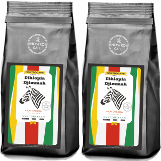 Zrnková káva -  Káva Beans 2kg Etiópia Dijmmah čerstvo pečené