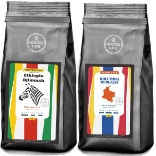 Zrnková káva -  Káva Beans 2kg - Kolumbia - Etiópia Dijmmah