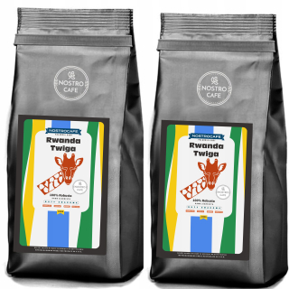 Zrnková káva -  Kávové zrná 2 KG Rwanda Twiga - 100% ROBUSTNÉ