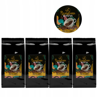 Zrnková káva -  Káva Beans Brasiliana sa delí 2KG + 2KG zadarmo