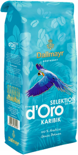 Zrnková káva -  Káva Beans Dallmayr Crema Karibik 100% Arabica