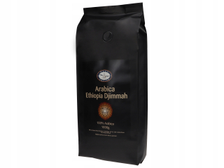 Zrnková káva -  Káva zrna Etiópia Arabčina Čerstvo Pečené 1KG