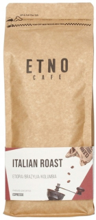 Zrnková káva -  ETNO Cafe Talianska Pečená 1000G Káva Beans