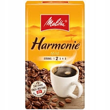Káva bez kofeínu -  Grainy Coffee Melitta Harmonie Mierne 500g Nemecko