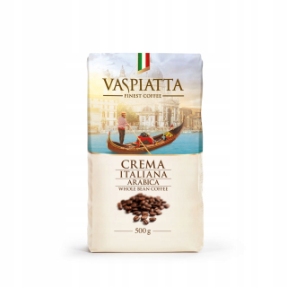 Zrnková káva -  Kávové zrná Vaspiatta Crema Italiana 500g