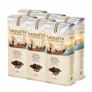 Zrnková káva - Kávové zrná Vaspiatta Crema Italiana Promo 6x1 kg