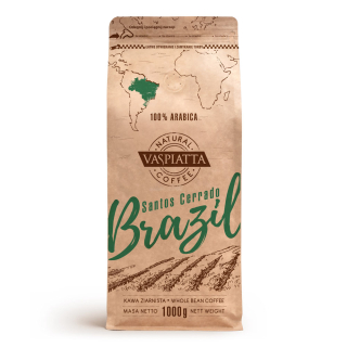 Zrnková káva -  Káva Granist Vasspiatta Prírodná Brazília 1KG