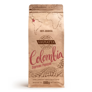 Zrnková káva -  Granner Coffee Vasspiatta Prírodná Kolumbia 1kg