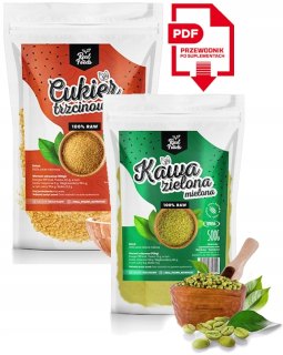 Zelená káva -  Zelená Káva Mielona 500g + 1kg trstinový cukor