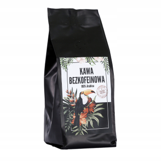 Káva bez kofeínu -  Kávové zrná bez kofeínu 100% Arabica 250 g