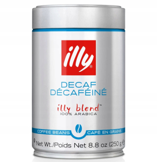 Káva bez kofeínu -  ILLY kávové zrná bez kofeínu 250g