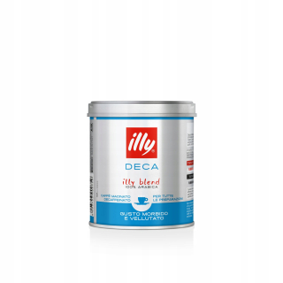 Káva bez kofeínu -  Mletá káva Illy DECAFFEINE, plechovka 125 g
