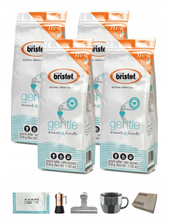 Káva mletá - Jemná káva, jemná pre žalúdok, 800 g + kávovar