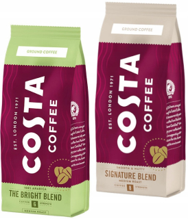 Káva mletá - Káva Mleté Costa Coffee Bright signat med 2x200g