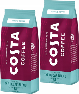 Káva bez kofeínu - Mletá káva Costa Coffee Decaf bez kofeínu 2x200g