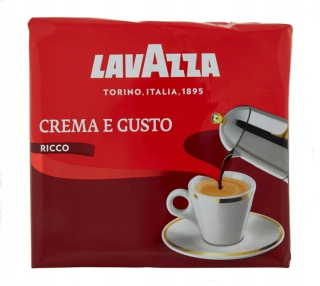 Káva mletá -  Lavazza Crema Gusto Ricco 2x 2x 250 g