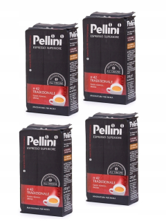 Káva mletá -  Mleté kávy pellini espresso tradizonale 4x250g