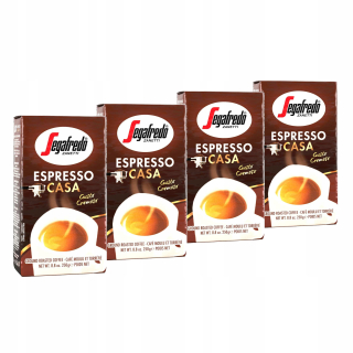 Káva mletá -  Mleté kávy segafredo espresso casa 4 x 250g