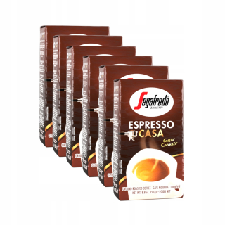 Káva mletá - Mleté kávy segafredo espresso casa 6 x 250g