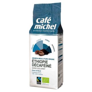 Káva bez kofeínu -  Mletá káva, bezkofeínová arabica etiopia 250g