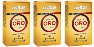 Káva mletá - Mletá káva a pečená kocka kvalita Oro 3 x 250 g