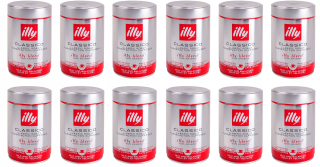 Káva mletá -  Mleté kávy Illy Classico 100% Arabica 12 x 250 g