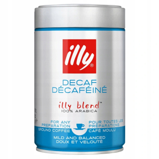 Káva mletá - Mletá káva Illy decafeine decfeinowa 250g