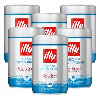 Káva mletá - Mletá káva Illy decafeine decfeinowa 6x250g