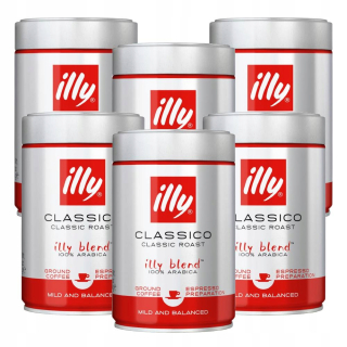 Káva mletá - Mletá káva Illy espresso 6x250g