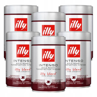 Káva mletá - Mletá káva Illy espresso Intenso Dark 6x250g